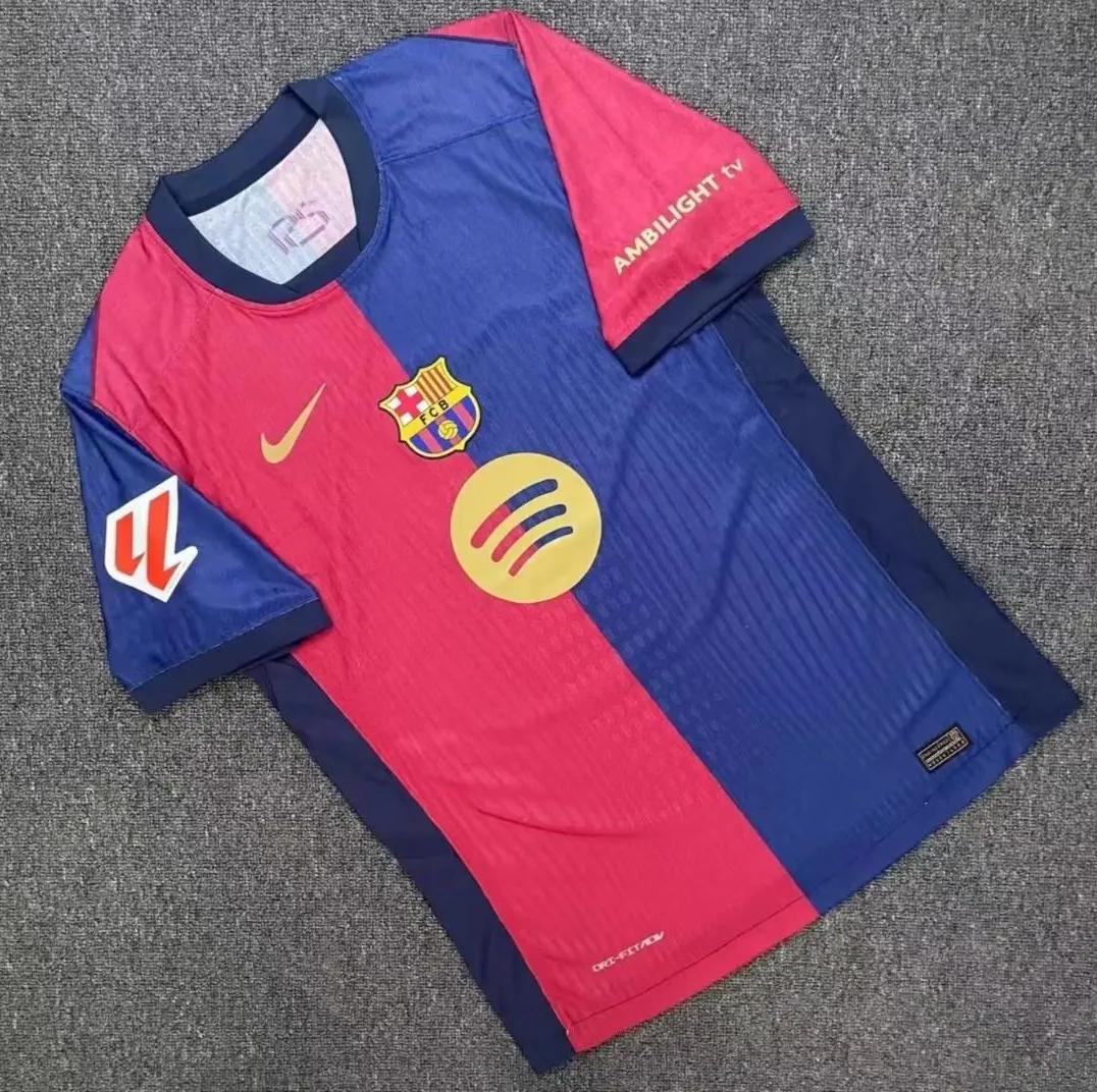 新品 24/25バルサホームユニホーム19番ヤマル サッカー ジャージ