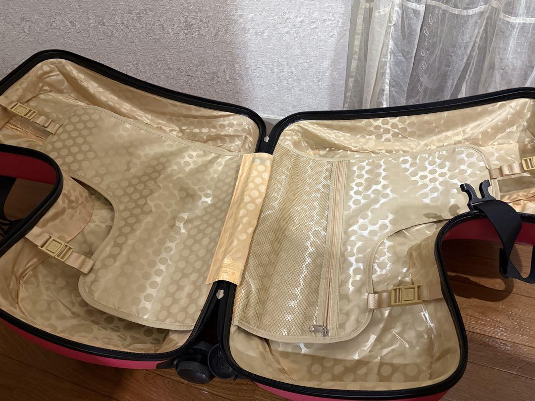 【美品】子供が乗れるスーツケース　ピンク