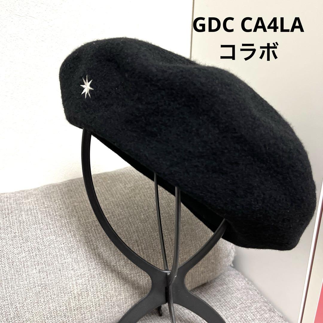 CA4LA カシラ　GDC コラボ　ベレー帽 黒 ウール100% 日本製