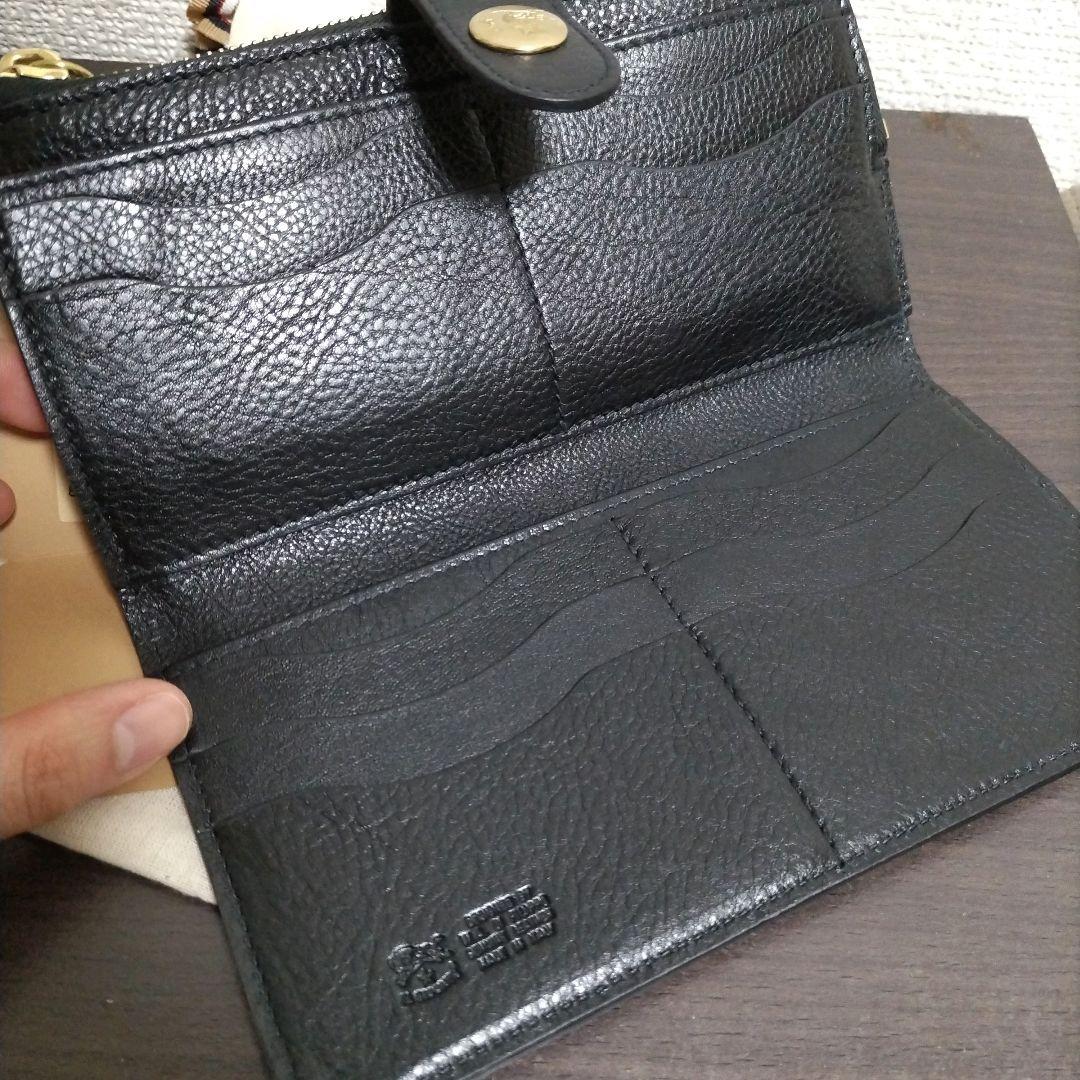 新品 イルビゾンテ 本革 レザー 財布 ウォレット ブラック NERO