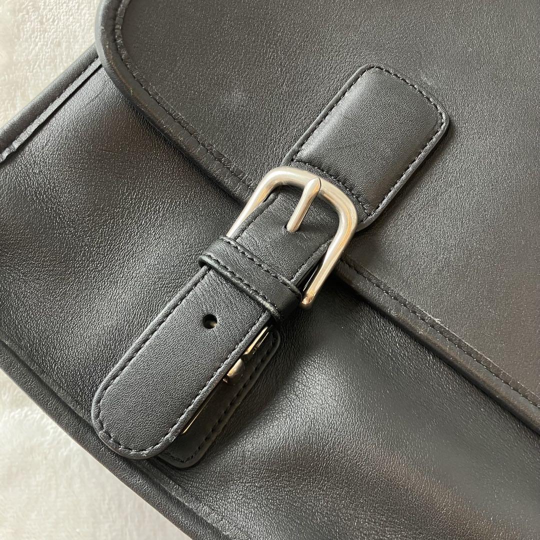 【美品✨】COACH コーチ　ビジネスバック　レザー　フラップ