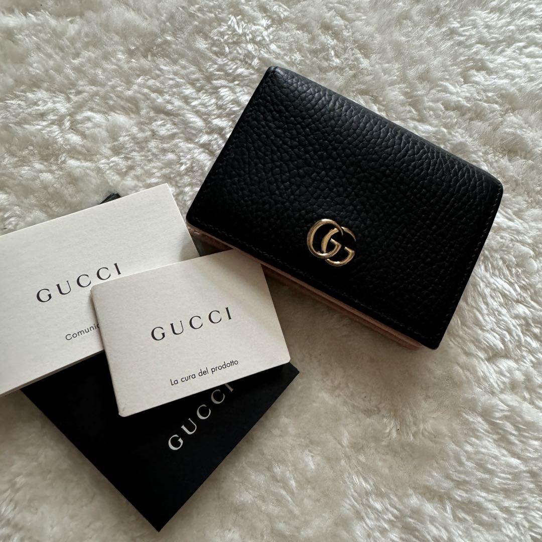 極上美品】 297 GUCCI グッチ 2つ折り 財布 コンパクト