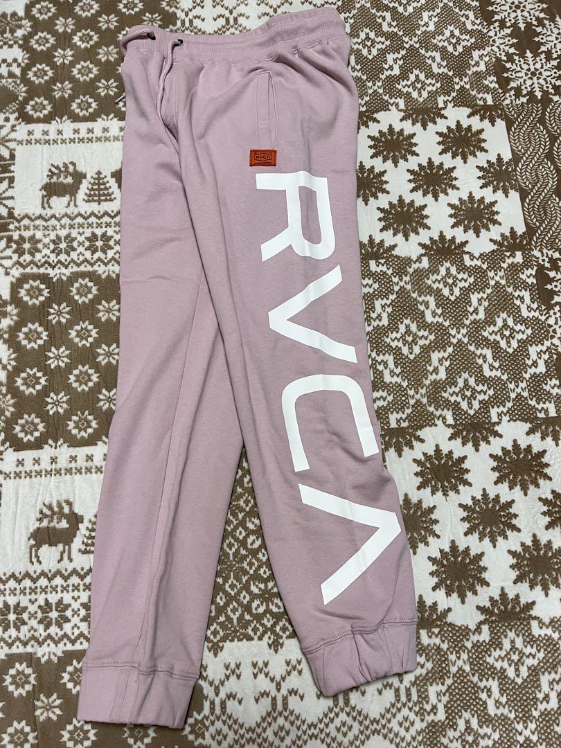 RVCA BIGロゴジョガーパンツ 新品タグ付きピンク