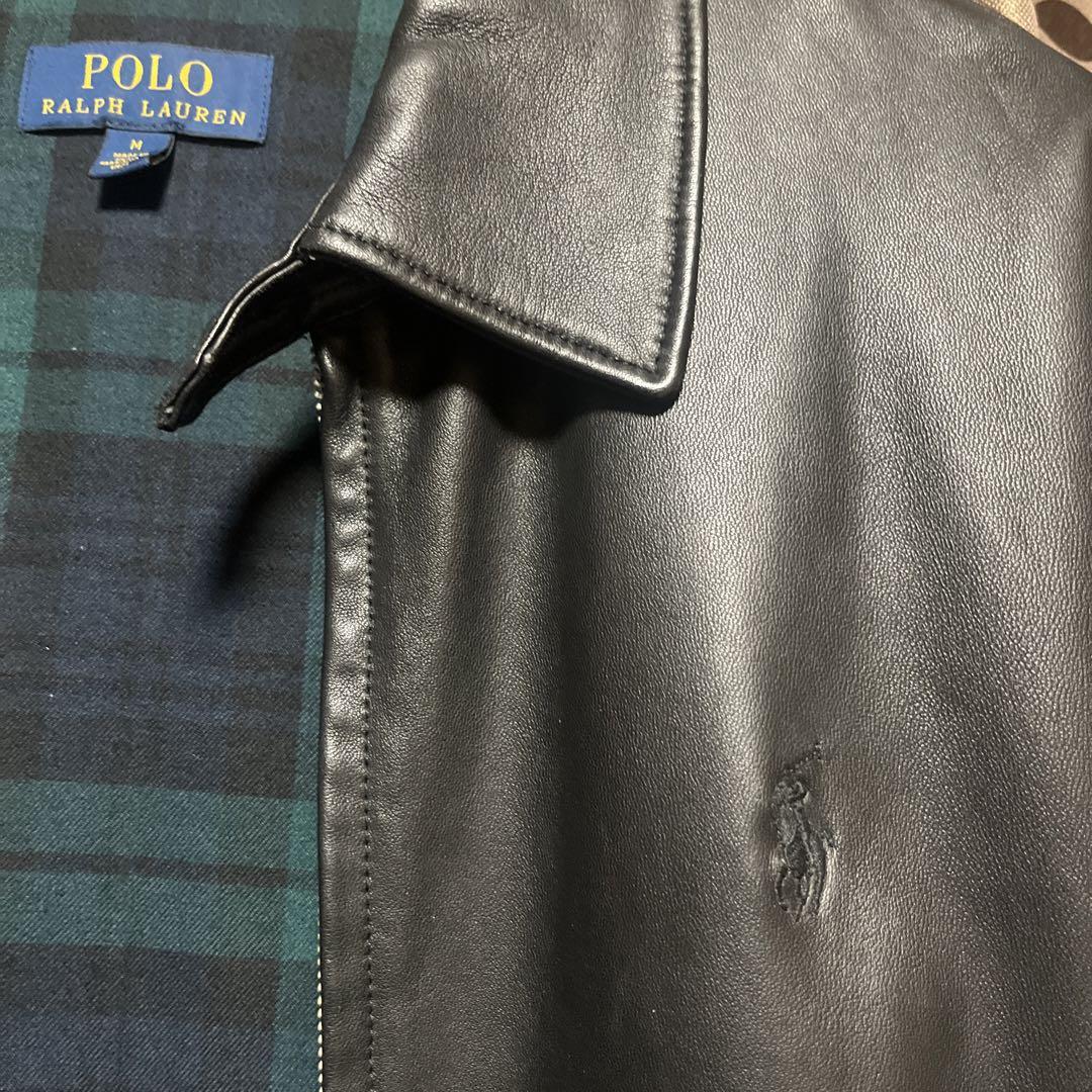 超希少 ラルフローレンラムレザージャケットグリーン 楽天市場】【中古】POLO RALPH LAUREN | ポロ・ラルフローレン