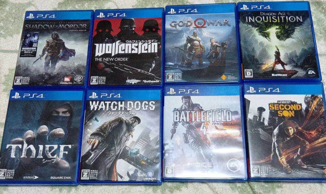 PS4 カセット  まとめ売り 8本 PS4 ソフト8本 まとめ売り - メルカリ