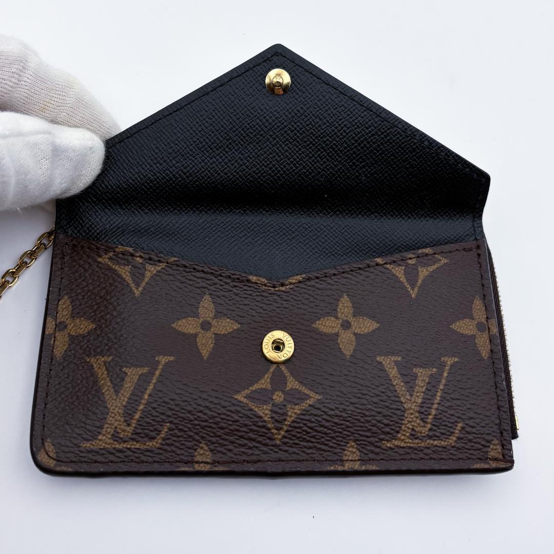 LOUIS VUITTON - LOUIS VUITTON(ルイ・ヴィトン) モノグラム・アンプラント ポルトカルト・レクトヴェルソ 小銭入れ・ コインケース 小物入れ ミニウォレット カードケース モノグラムアンプラント マリーヌルージュ ネイビー紺 レッド赤 ゴールド金具 M69420  レディース 