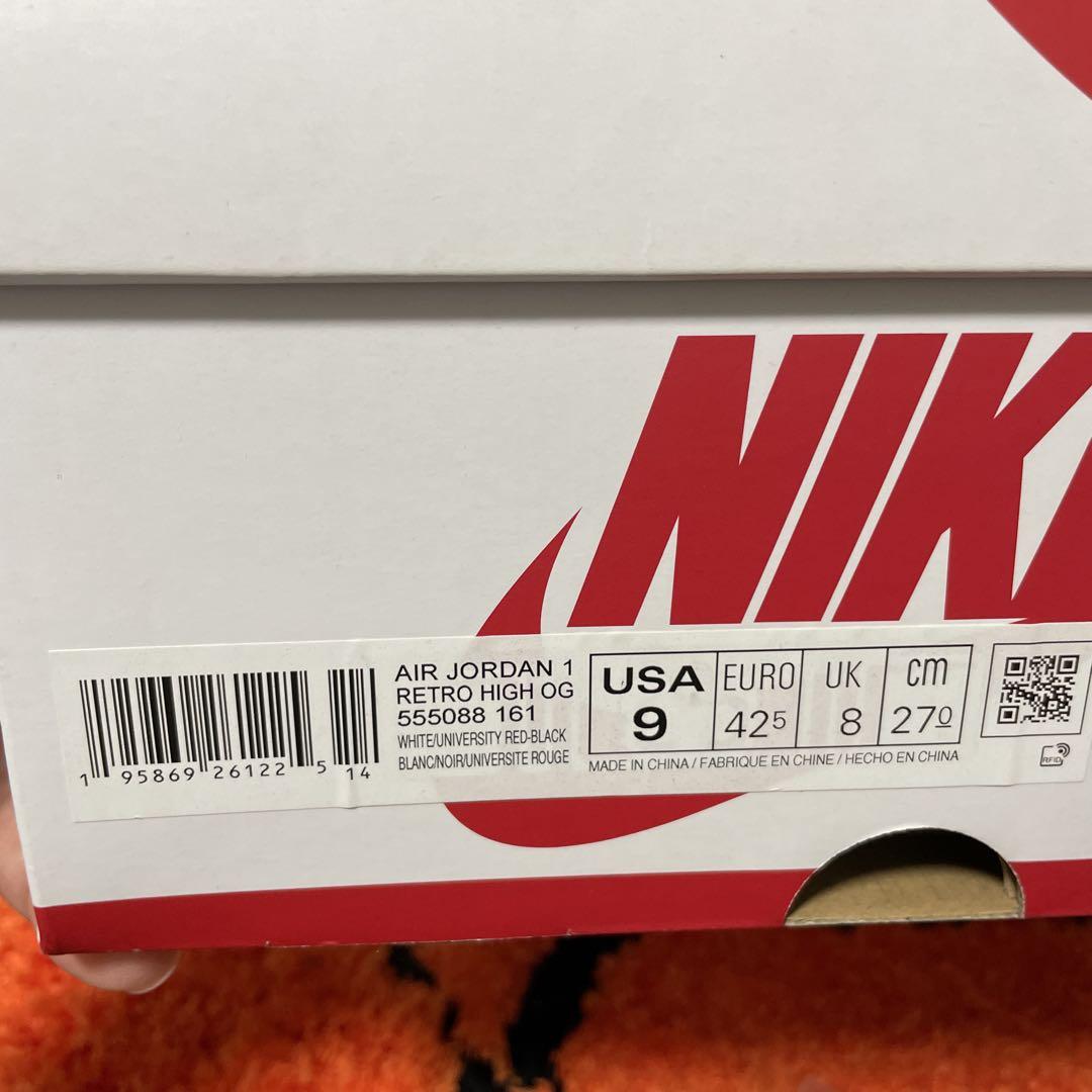 靴 AIR JORDAN 1 HIGH OG Heritage Travis cus