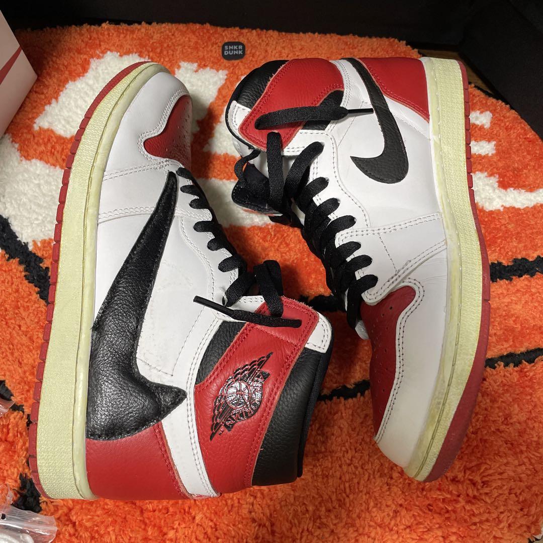 靴 AIR JORDAN 1 HIGH OG Heritage Travis cus