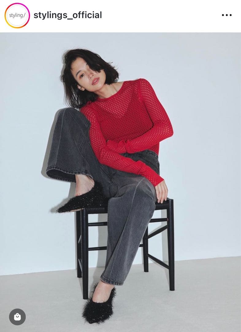 【styling/】ブラックデニム　お値下げ可能