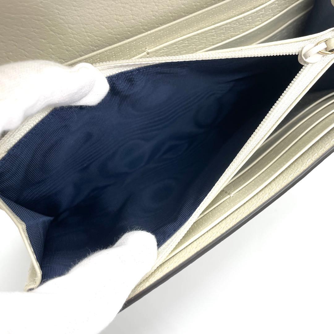 月末セール‼️未使用！グッチ コンチネンタルウォレット ホワイト 523153