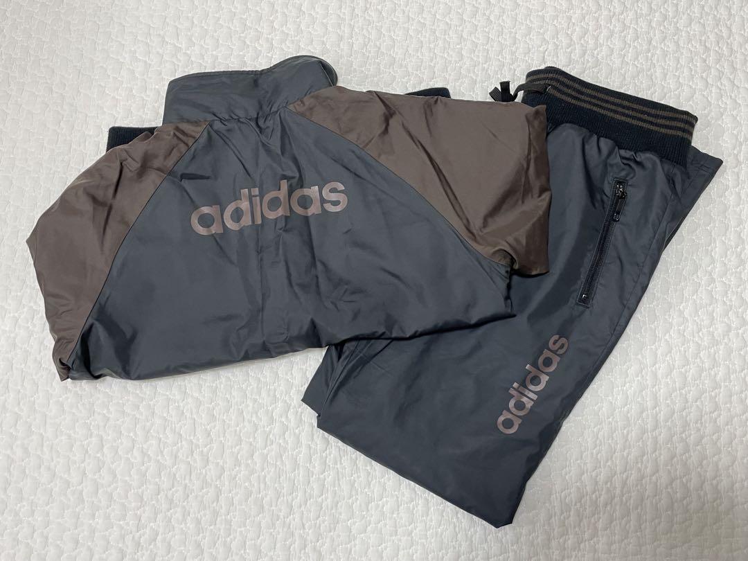 adidas ジャージ 黒ブラウン　アディダス　上下　セット