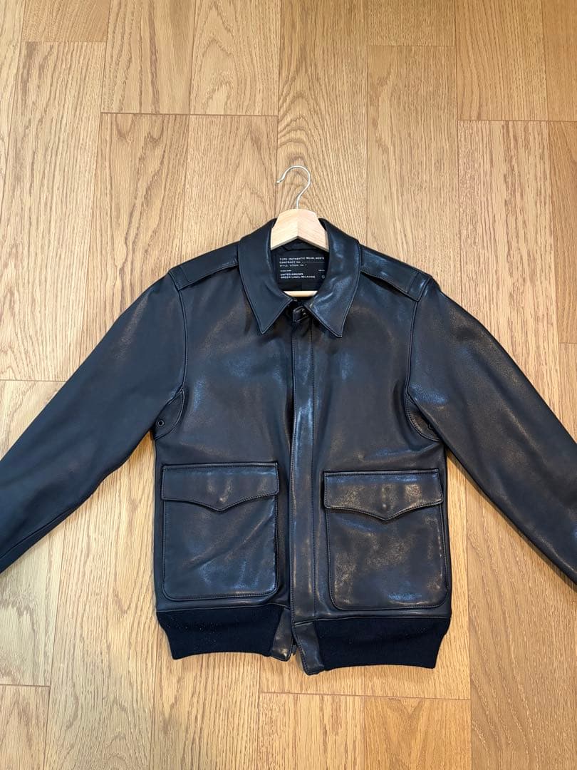 ブラックレザーシングルライダースジャケットS H BEAUTY YOUTH UNITED ARROWS