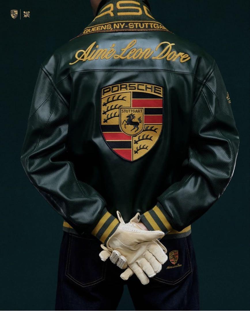 Aime Leon Dore x Porscheレザージャケット
