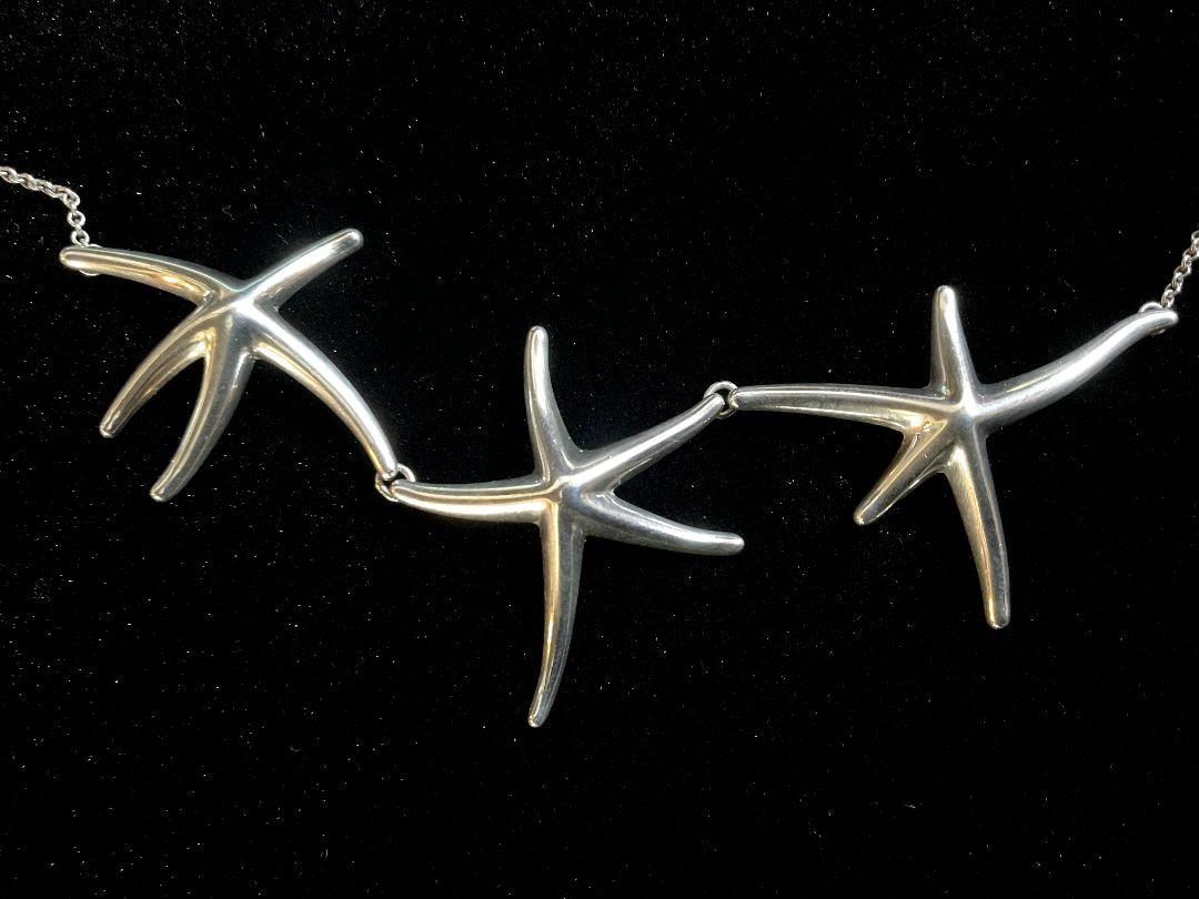 TIFFANY　ティファニー　スターフィッシュネックレス　トリプル　シルバー