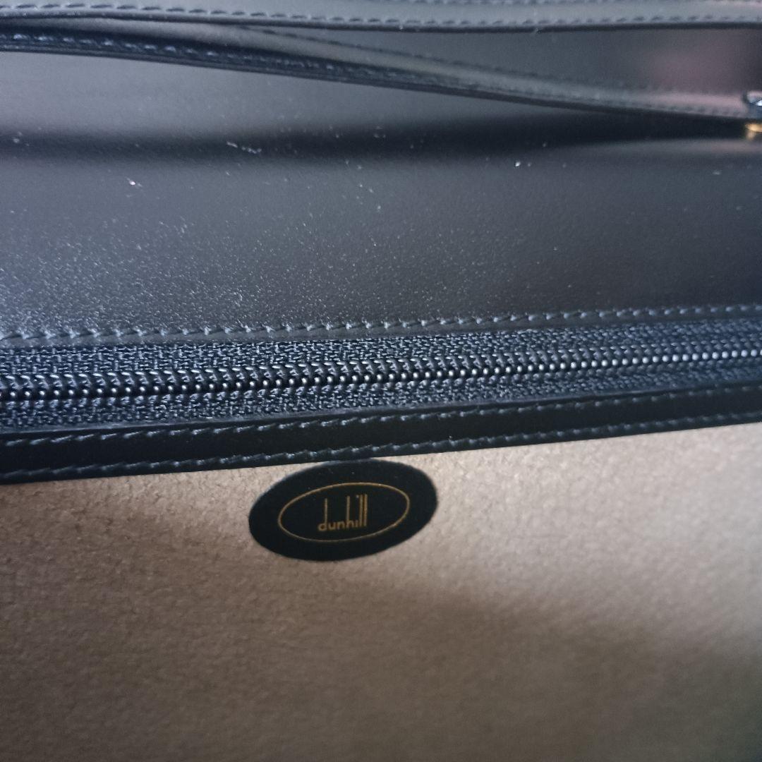【バッグ】dunhill ダンヒル セカンドバッグ 黒 本革 美品