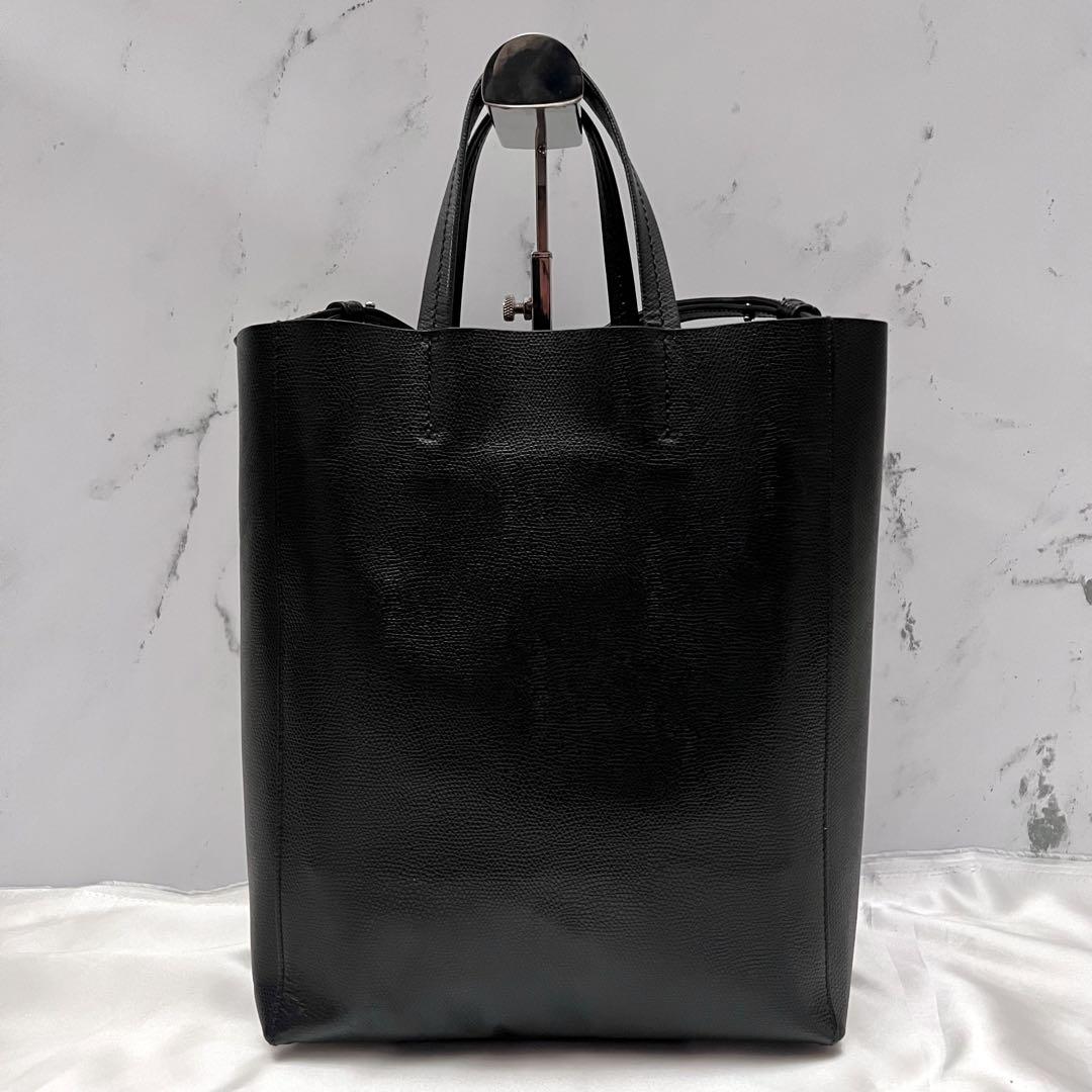 ✨美品✨セリーヌ　現行ロゴ　バーティカルカバスモール　ブラック　2wayバッグ