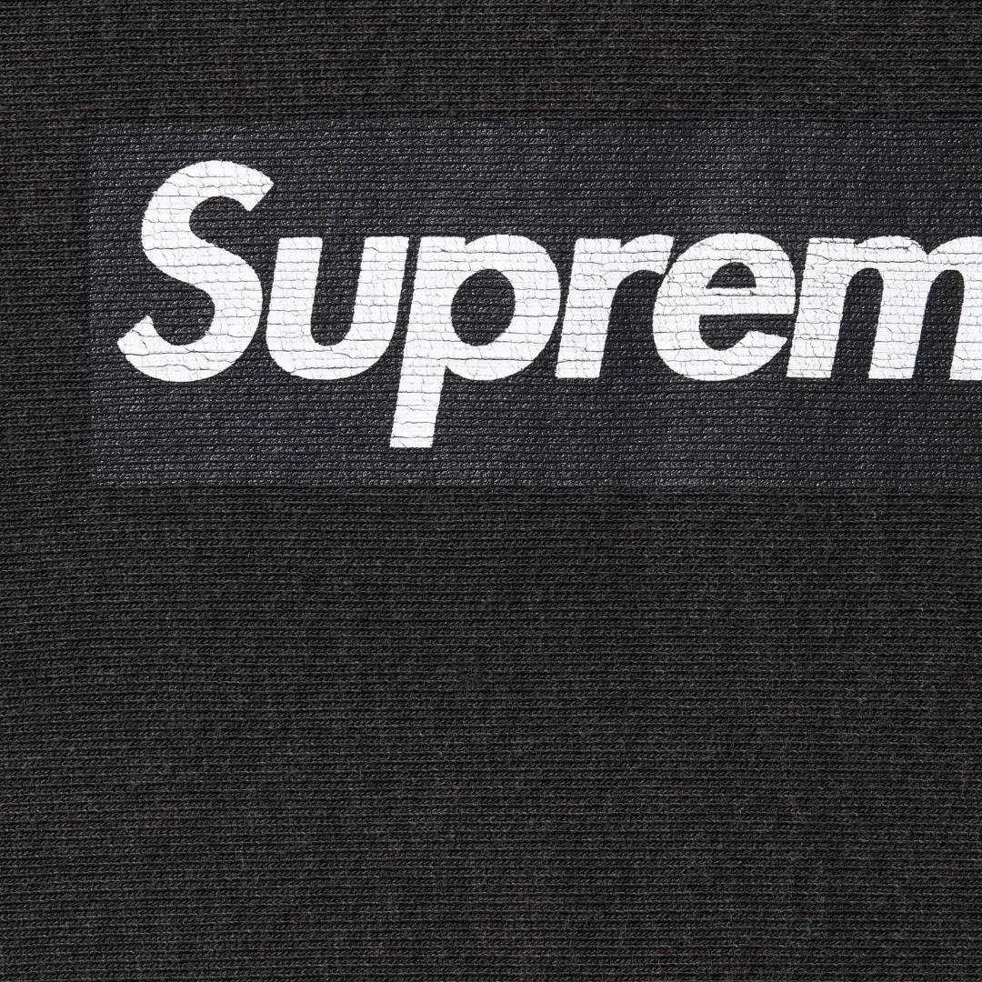 トップス Supreme Washed Box Logo Crewneck Black L