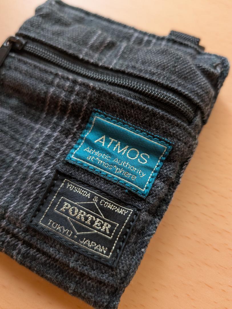 atmos × PORTER タータンチェックウォレット 吉田カバン 希少モデル