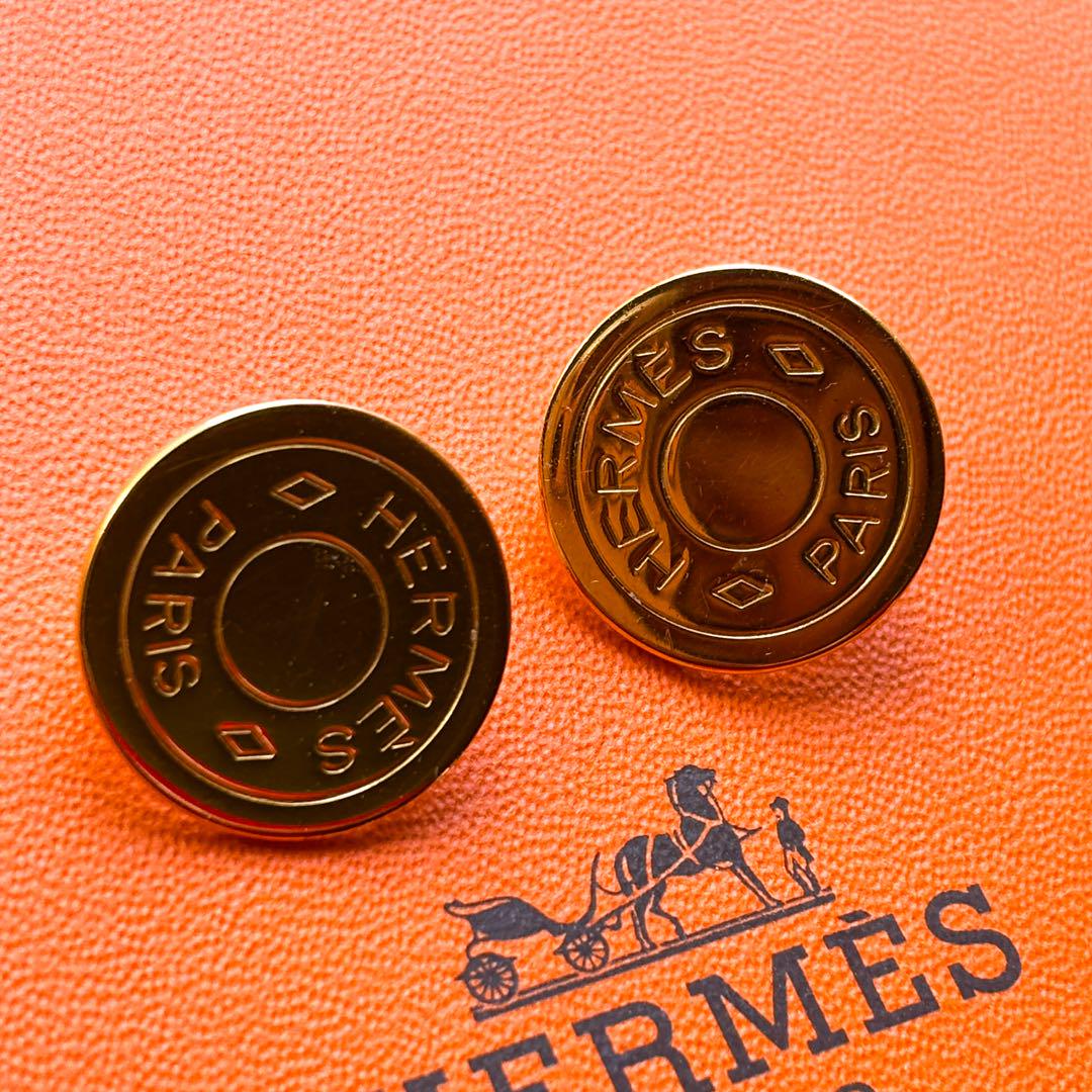 美品★箱付属 HERMES エルメス セリエ ゴールド イヤリング 出品時セール