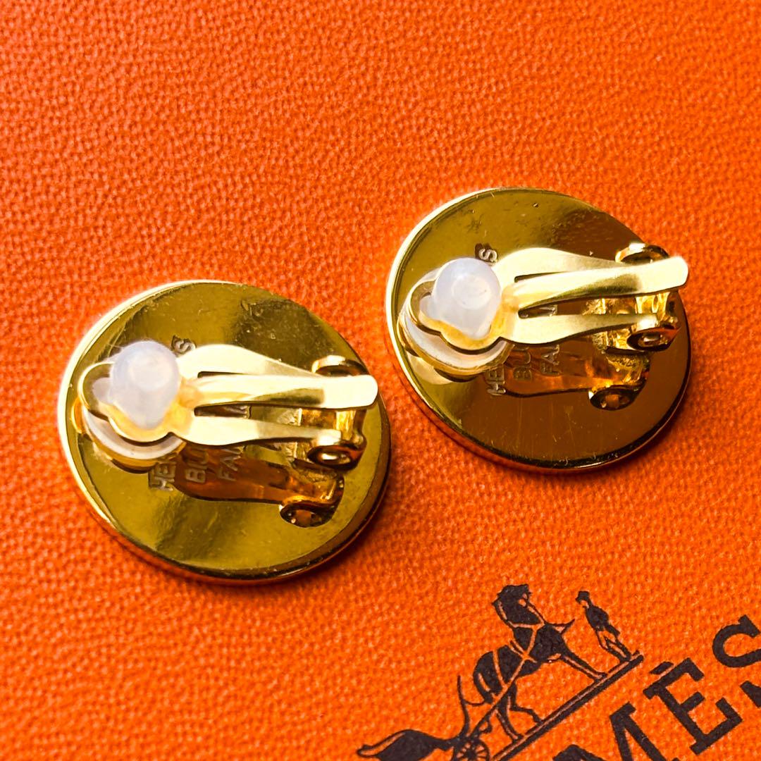 美品★箱付属 HERMES エルメス セリエ ゴールド イヤリング 出品時セール