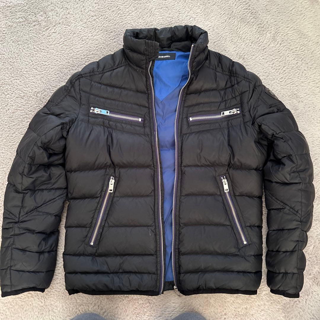 DIESEL 男性用ダウンジャケット ジッパーポケット付き Mサイズ 工場 直営 店ファッション - DIESEL 男性用ダウンジャケット ジッパー