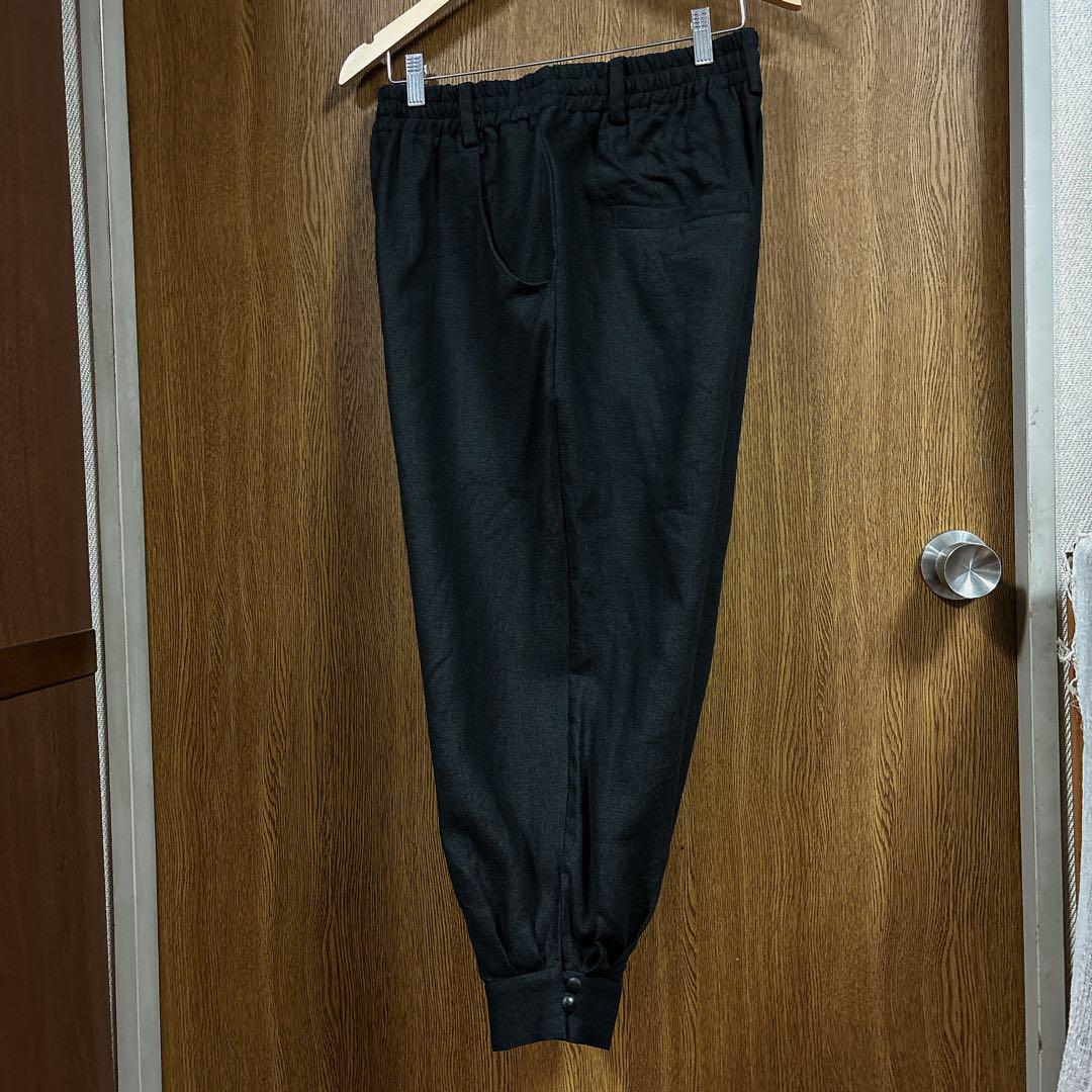 atelier naruse（アトリエナルセ)リネンジョッパーズパンツ ブラック