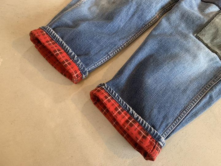 スウェーデ 40s Vintage Denim ranch pants CUY5S-m77554298586 ジーンズ