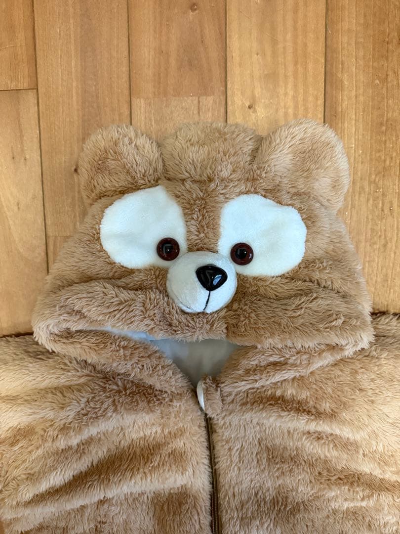 ベージュ クマの着ぐるみ 80cm防寒ダッフィー風