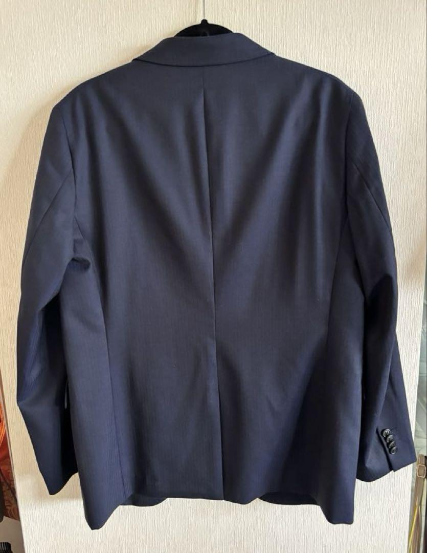 +J 21SS ネイビーストライプテーラードジャケッL パンツ85cm2本