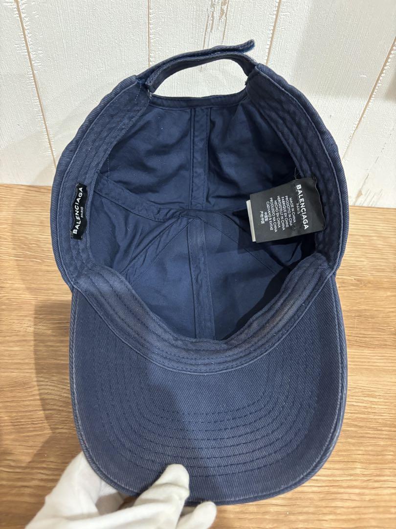 BALENCIAGA バレンシアガ ネイビー キャップ 帽子