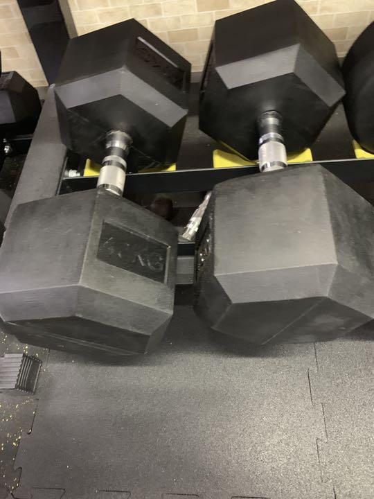 値下げしました ラバーヘックス ダンベル 70kg 2個