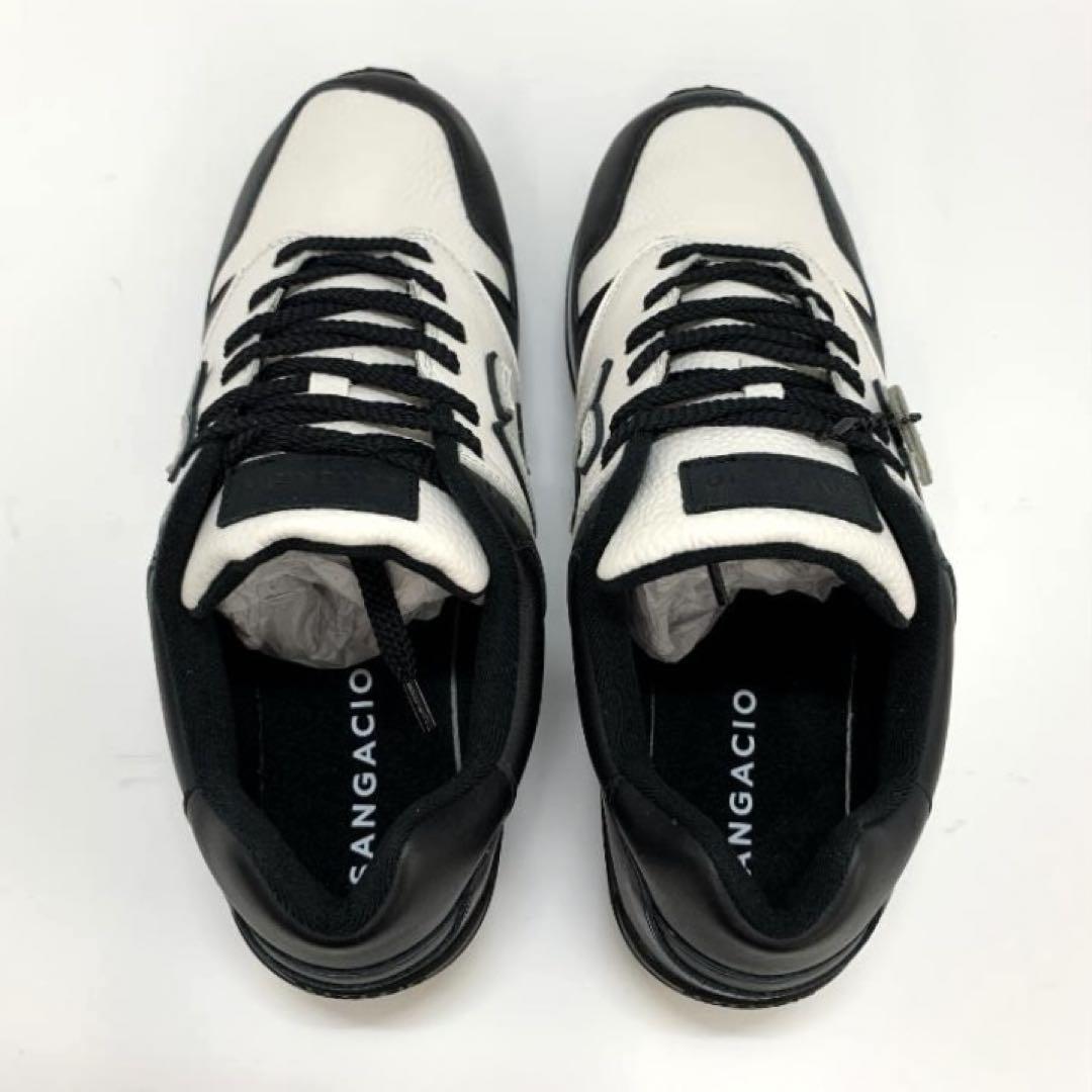 新品 さんがっちょSANGACIO にゅ~ず ホワイト&ブラック スニーカー 新品 さんがっちょSANGACIO にゅ~ず ホワイト&ブラック スニーカー