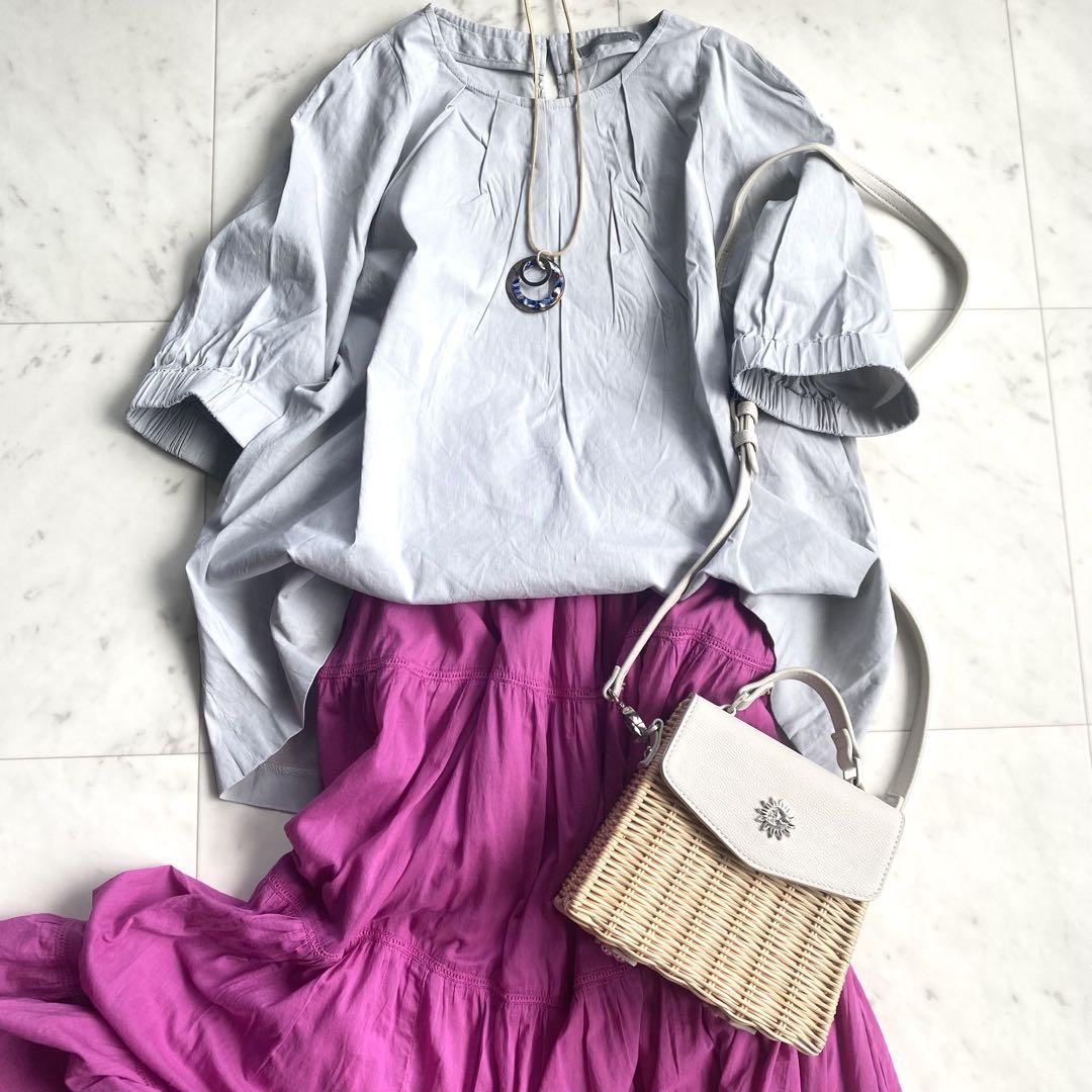 極美品 セオリーリュクス Crisp Linen Cally ブラウス リネン混