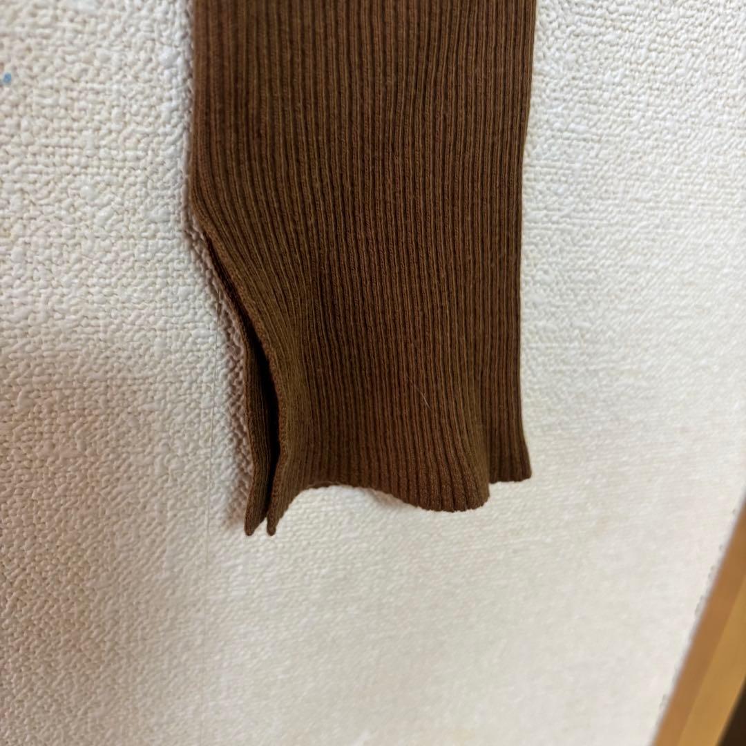 オーラリー AURALEE ギザコットンリブハイネック トップス 長袖