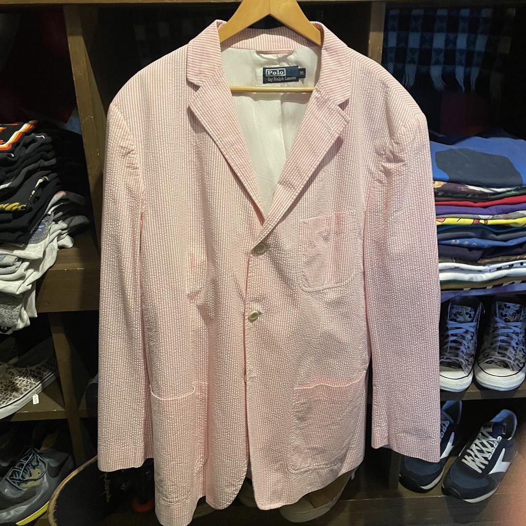 レア‼︎90's RALPH LAUREN ラルフローレンシアサッカージャケット