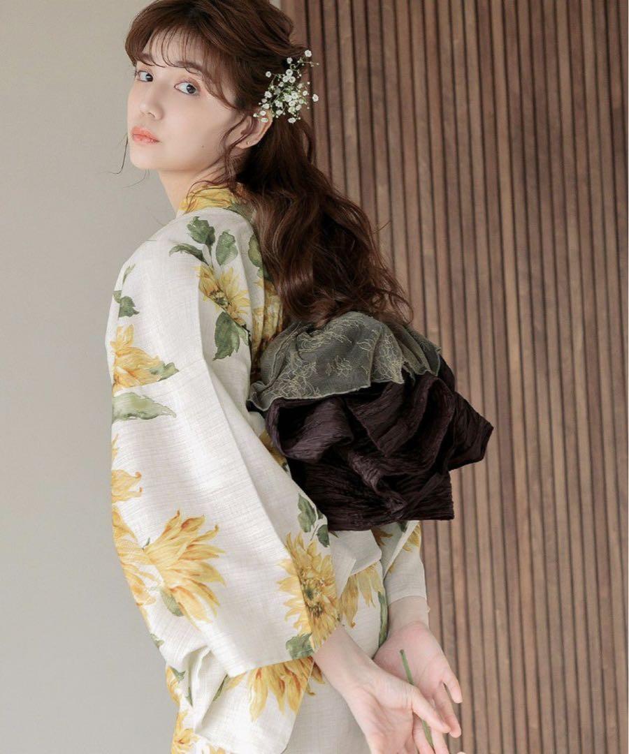新品未使用】Dita ディータ 夏色の向日葵あそび 浴衣5点セット 黄色