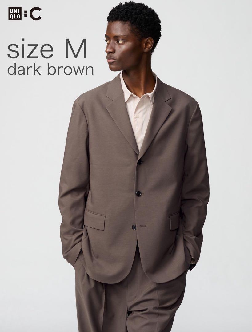 UNIQLOC 感動セットアップ DarkBrown 新品 UNIQLO C 感動ジャケット M dark brown ブラウン
