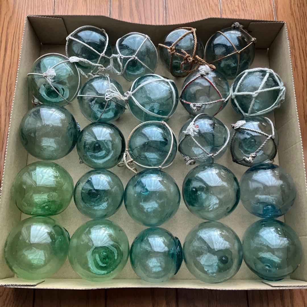 浮き玉　ガラス玉　5•6cm 24個