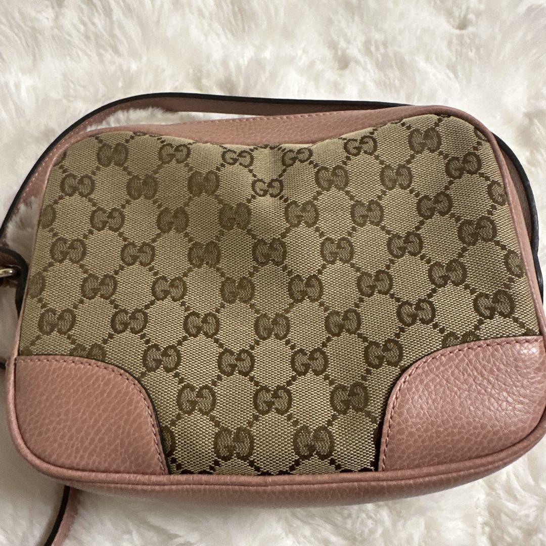 GUCCI ショルダーバッグ ピンク 保存袋付き　GGマーク
