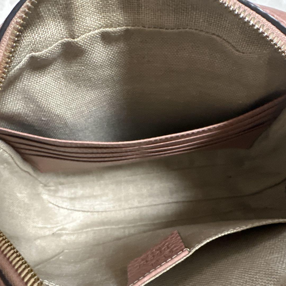 GUCCI ショルダーバッグ ピンク 保存袋付き　GGマーク