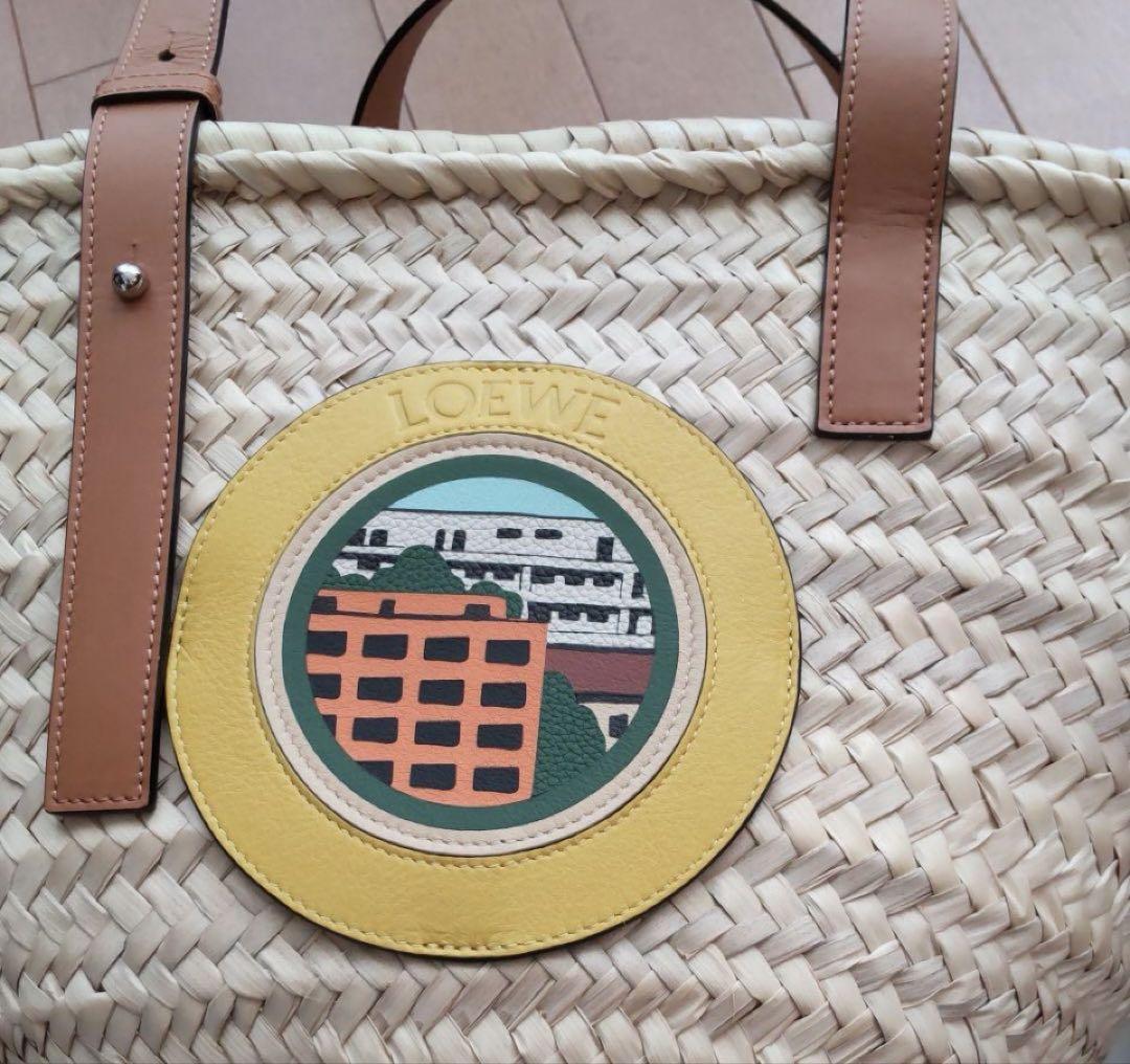LOEWE ロエベ かごバッグ ラージ バスケット ラフィア ケン