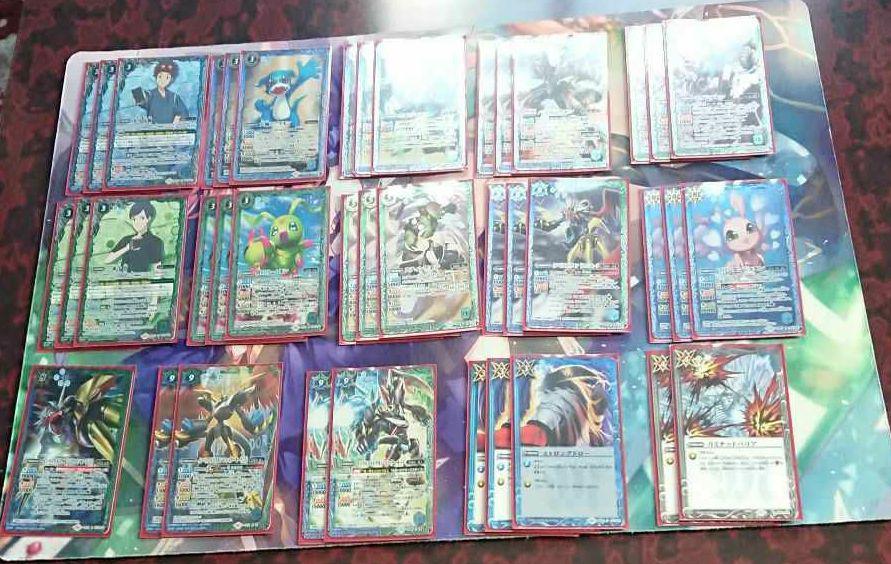 新品未使用品 青緑デジモン デッキ パーツセット 送料無料フジキ