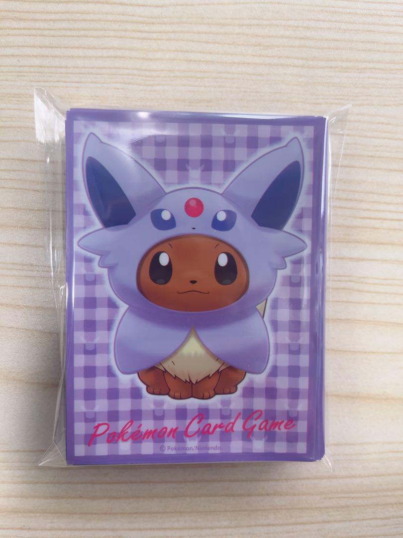 代引き手数料無料 ポンチョを着たイーブイ エーフィ スリーブ デッキシールド ポケモンカードゲーム