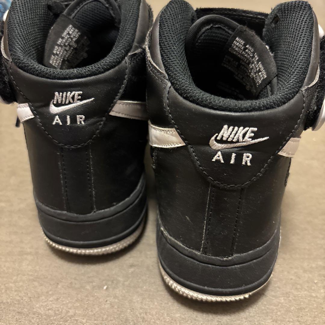 Nike Air force 1 MID黒 画像6