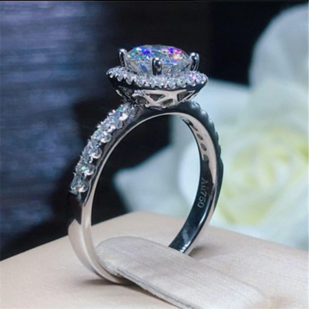 楽天市場】リング 指輪 モアサナイト 0.8ct シルバー925 人工