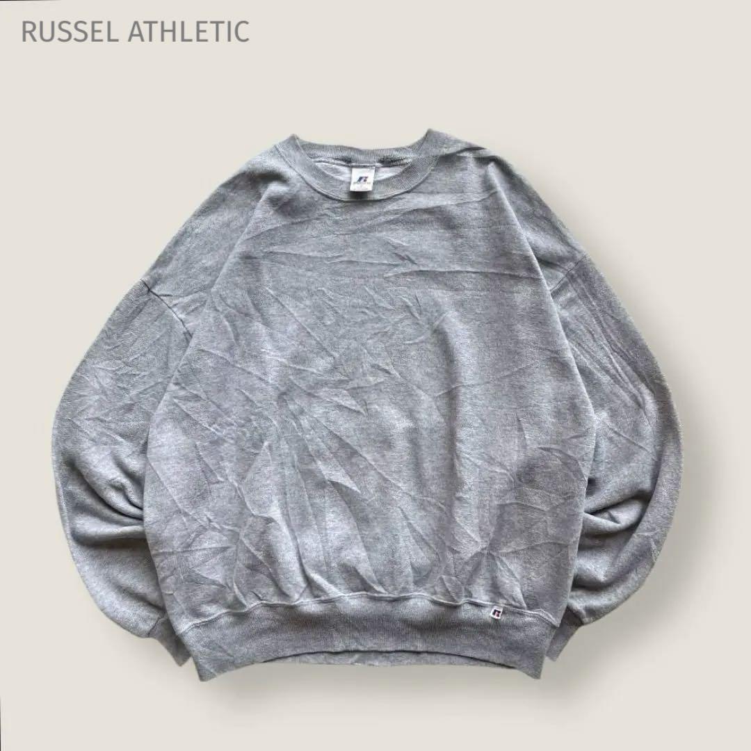 【00s】ラッセルアスレティック RUSSEL 無地 ソリッド スウェットトップス