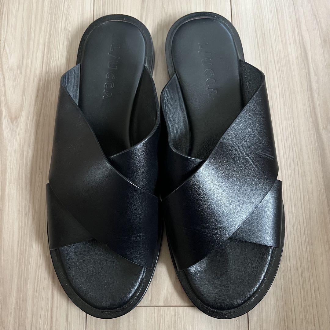 【美品】BEAMS F別注 ルッカ レザークロスサンダル サイズ42