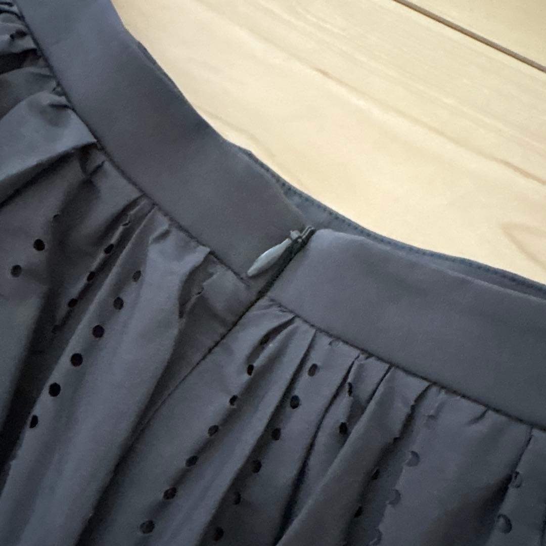 CK CALVIN KLEIN ダークグレー フレアスカート CK CALVIN KLEIN ダークグレー フレアスカート