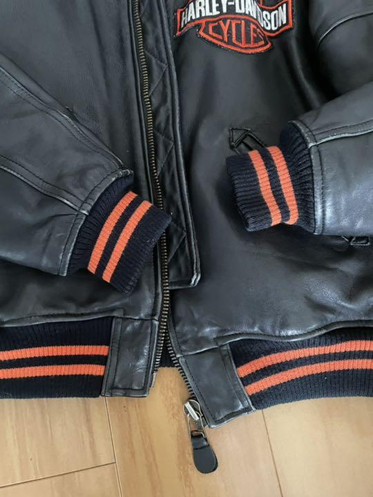 ハーレーダビットソン　革ジャン Harley Davidson ハーレーダビッドソン純正 FXRGトリプルベント