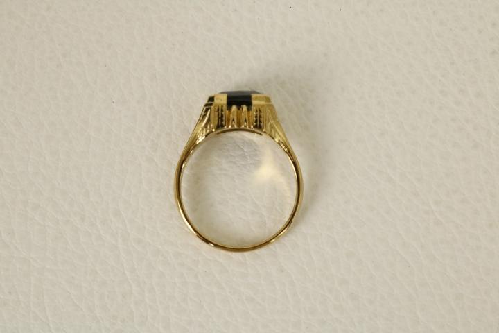 ⑧23SS【新品】☆CALEE：ブラックストーン　シルバー　リング　＃21